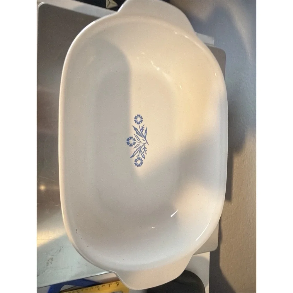 VINTAGE CORNING WARE CORNFLOWER BLUE 1.5 QT   CASSEROLE BAKING DISH
